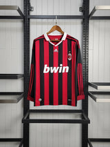 Camisa de local L/S de AC Milan 2009