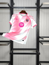 Camisa Especial Blanca/Rosa Barcelona 2025