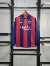 Maillot Domicile Barcelone 2014 Manches Longues LDC
